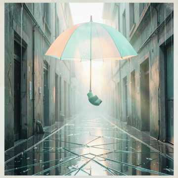 玻璃雨季后