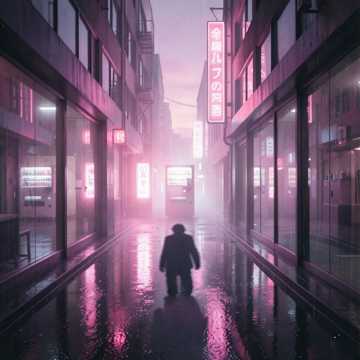 霓虹街尾的雾
