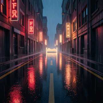 霓虹锈雨