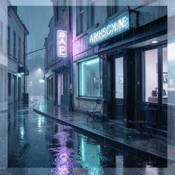 听雨的人影