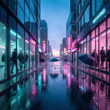 霓虹雨