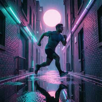 折返跑人影