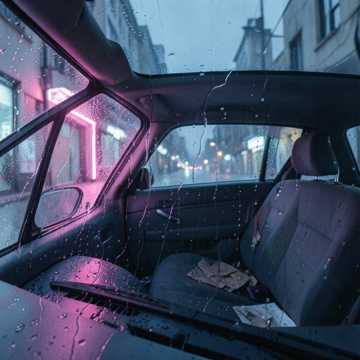 雨刷上的黄昏
