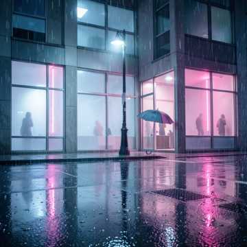 雨声停在两点