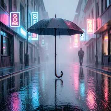 雨落得那么重