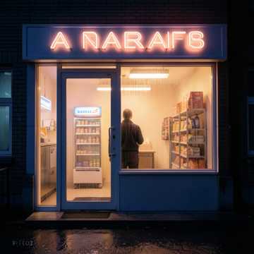 便利店的暖光