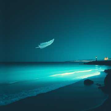 夜里港湾