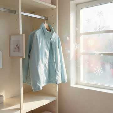 未拆封的羽绒服