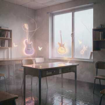 雨后课桌
