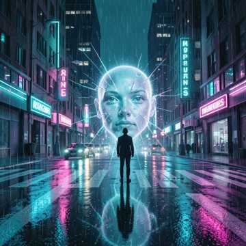 霓虹雨碎