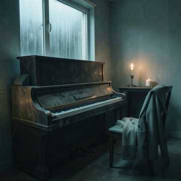 旧琴键上的雨