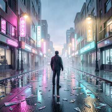霓虹碎了玻璃