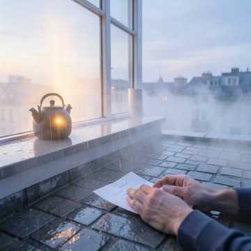 屋檐听雨听风眠