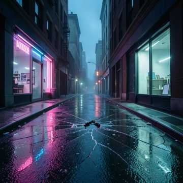 霓虹碎影