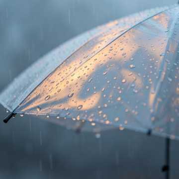 雨伞底下