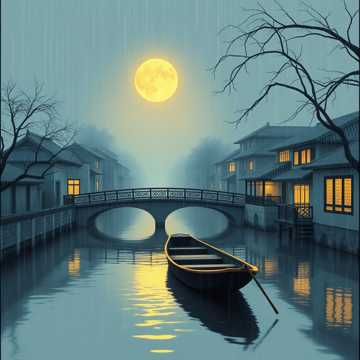 油纸伞下
