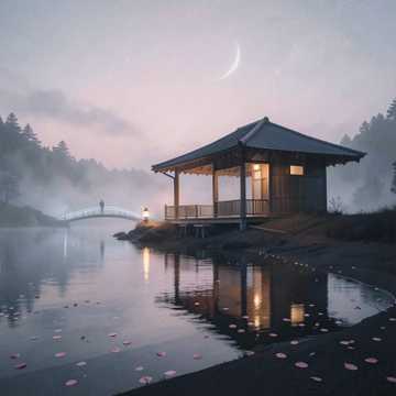 未署名的亭台