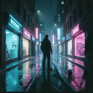 霓虹未眠人