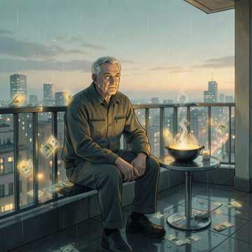 烟灰缸里下着雨