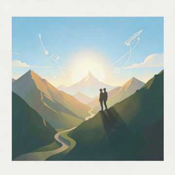 一起爬山
