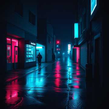 霓虹在浇灭