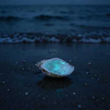 蓝夜退潮时