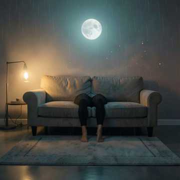 披着月光的地毯