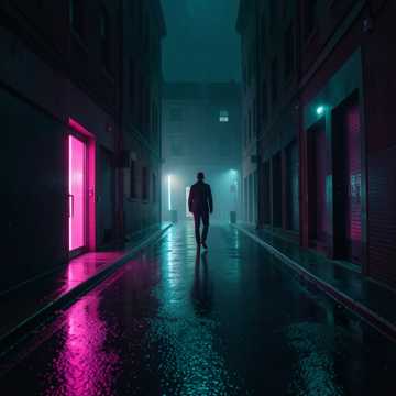 霓虹外的影子