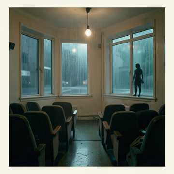 旧电影院的雨