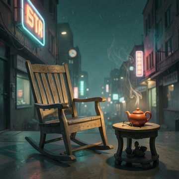 藤椅上的茶烟