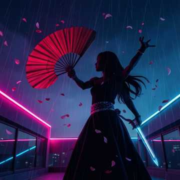 桃花扇底红