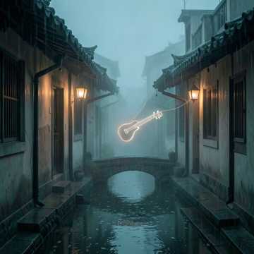 檐雨敲旧瓦