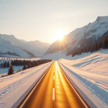 雪山公路的庆典