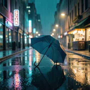 雨碎旧伞
