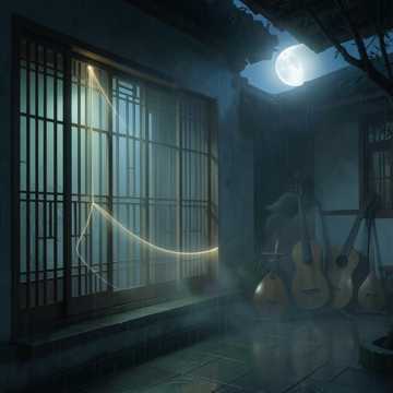 青檐寄月