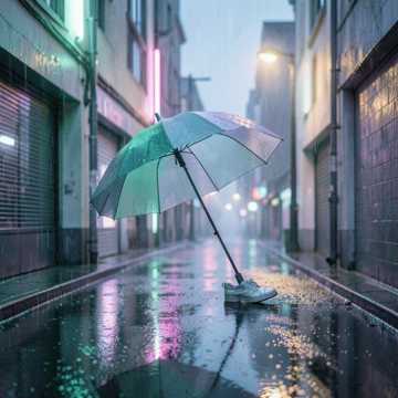 雨伞里的噼啪声-版本2