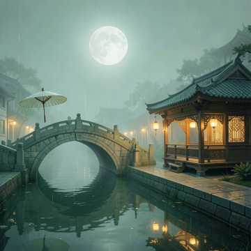 水巷听檐铃