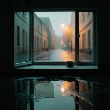倒映的旧日历