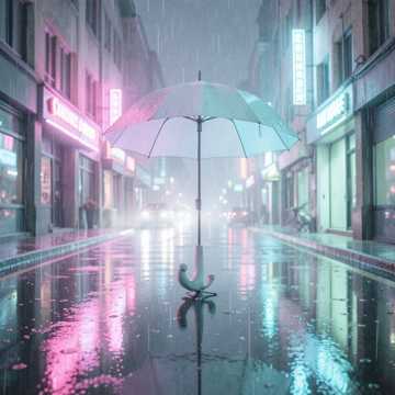 雨落路边