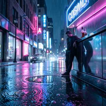 Neon Whiskey Rain-版本2