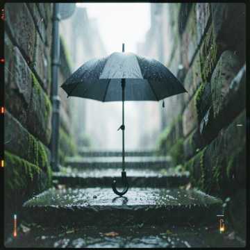 烟雨下的空伞-版本2