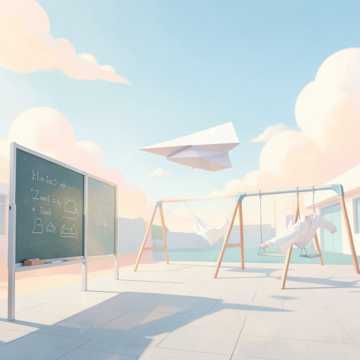 晴空纸飞机