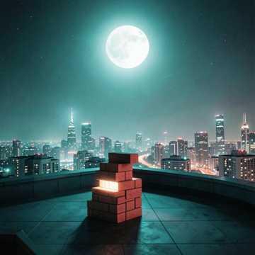 数钱时晃了晃月亮