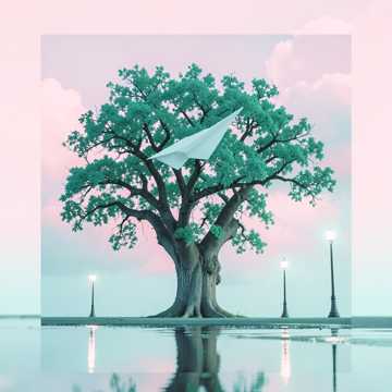 纸飞机卡在树上-版本2