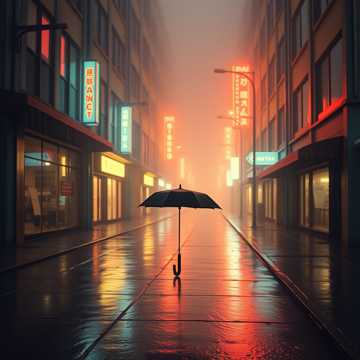 雨伞忘了收