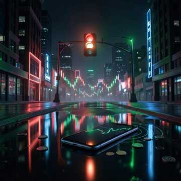 红绿灯涨涨停停