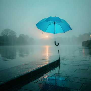雨痕撞碎半句晚安