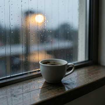 窗沿的雨