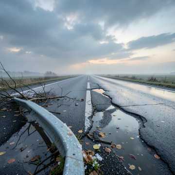 风暴后公路