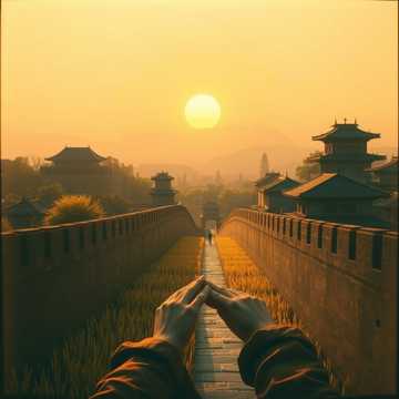 晨光浸透山河